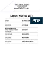 COMUNICADO para ALUMNOS Calendario Academico-2015-1