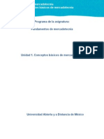 Unidad 1. Conceptos Básicos de Mercadotecnia