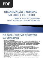 Organizacao e Normas Iso 9000 e 14001 (1)