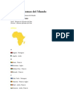 Lista de Idiomas Del Mundo