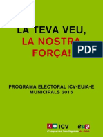 Programa Municipals 2015 ICV-EUiA-E