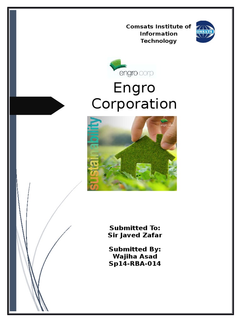 Engro Corporation Overview and Vision | PDF | Corporate Social ...
