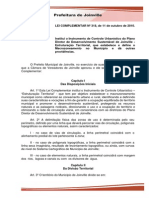 Lei Complementar Estruturação Territorial LC 318 - 2010
