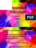 possessive adjectives