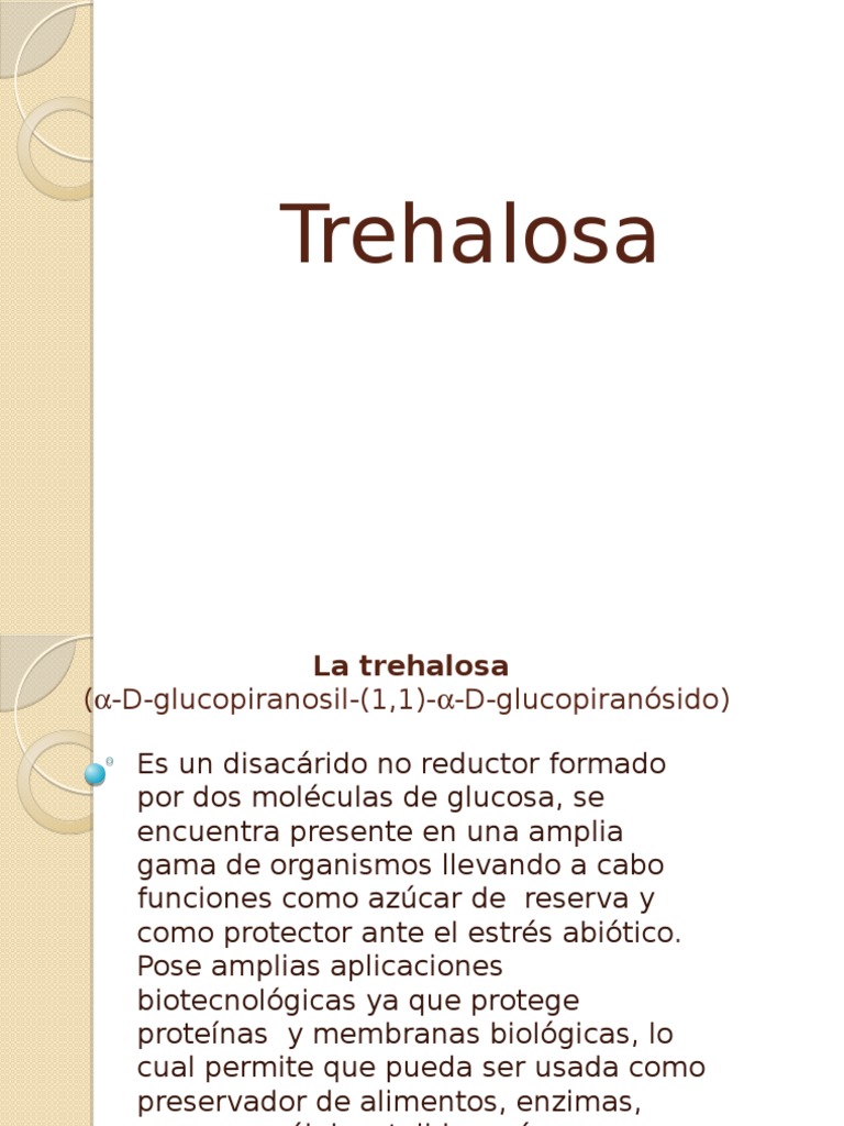 Propiedades y usos de la trehalosa | PDF | Enzima | Membrana celular