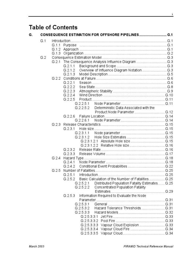 Consequence Estimation For Offshore Pipelines | PDF | Petroleum