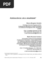 Adolescência Ato e Atualidade