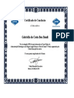 Certificado de conclusão em Administração Estratégica