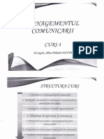 Managementul Comunicarii - Curs 4 ENGLEZA