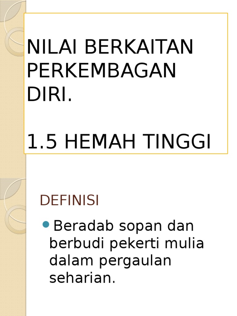 Hemah Tinggi Pdf