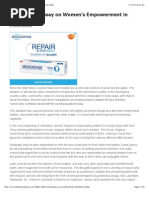 Download Essay - Womens Empowerment by Vishal Verma SN265818693 doc pdf