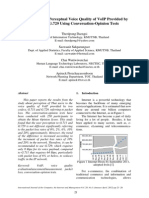 Comparison of Perceptual Voice Quality of Voip Provided by G.711 and G.729 Using Conversation-Opinion Tests