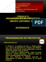 Programacion de Proyectos