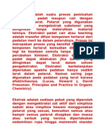 Ekstraksi Adalah Suatu Proses Pemisahan Dari Bahan Padat Maupun Cair Dengan Bantuan Pelarut