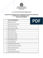 201541116415903resultado Preliminar Edital 15 2015 Documentacao Auxilios Estudantis 2015 Publicacao