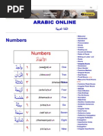 Arabic Online - Numbers