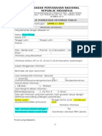 Formulir Permintaan Informasi