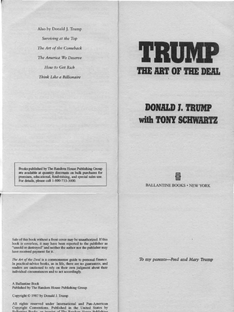 Trump The Art of The Deal PDF