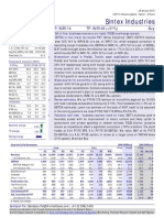 Sintex Industries 3QFY15 EBITDA in line; lower tax boosts PAT