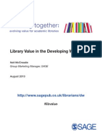 Library Value in The Developing World: #Libvalue