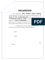 Declaration: Miss. Kalyani Sudam Kakade