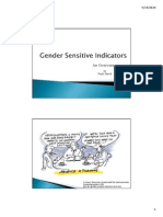 Gender Sensitive Indicators