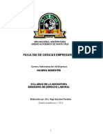 Syllabys Seminario Derecho Laboral