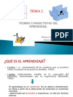 Tema 3. Teorías Conductistas