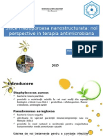 Silice Mezoporoasa Nanostructurata: Noi Perspective in Terapia Antimicrobiana