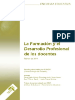 20110813-Encuesta Formacion y Desarrollo Profesional Docente_FUHEM_2010
