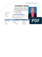 Immawati Akbar: Personal Information