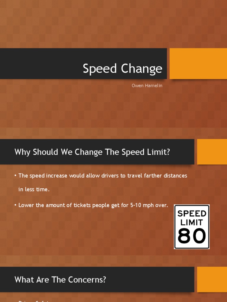 Benefits and Concerns of Speed Limit Changes | PDF