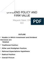 Dividend Policy and Firm Value