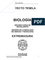 Programacion Tesela Biologia 2 BACH Extremadura