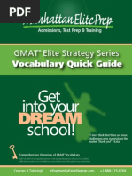 Verbal Prep Vocabulary Advanced