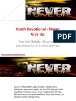 Youth Devotional - Never Give Up