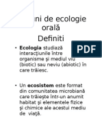 Notiuni de Ecologie Orala