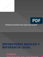 Trabajos en Caliente Deficiones Basicas y Referencia Legal