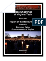 Virginia Tech Shootings - Complete Report of The Governor's Review Panel