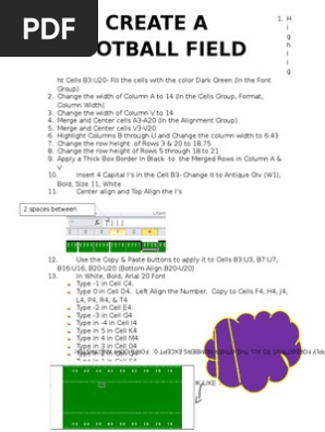create a football field