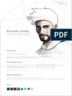 Resume e Portfolio - Riccardo Cambò