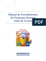 Manual de Procedimiento Programa Nacional de Salas de Lectura