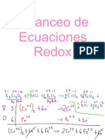 Balanceo de Ecuaciones Redox