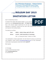 Letter of Invitation - Petroleum Day 2015