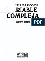 Marsden Análisis Básico de Variable Compleja