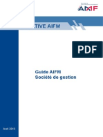 Guide AIFM - Société de Gestion