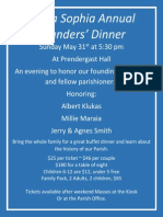 Annual Founders' Dinner