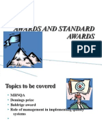 Awards and Standard Awards