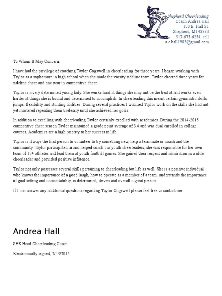 Letter 1 | PDF