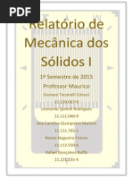 Relatório de Mecânica Dos Sólidos